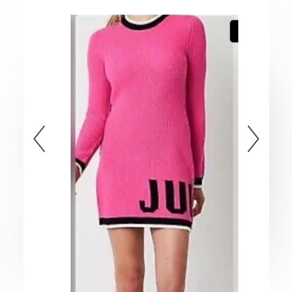 Juicy Couture knit sweater dress barbie pink